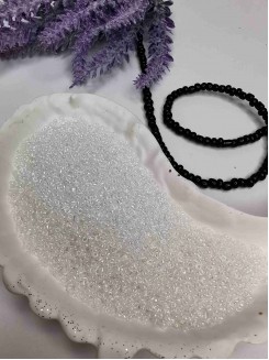 Бисер 13/0 класс А, калиброванный Чехия (белый блестящий)